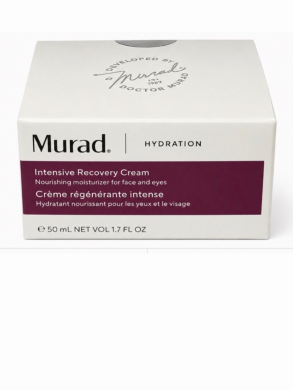 Murad Intensive Recovery Cream Full Size NEW SEALED Hydrating Face Moisturizer